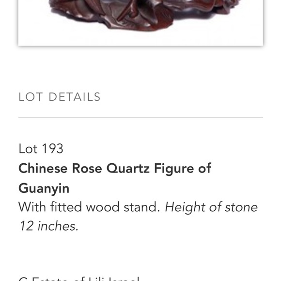 Chinese rose quartz figure of Guanyin - Picture 5 of 5